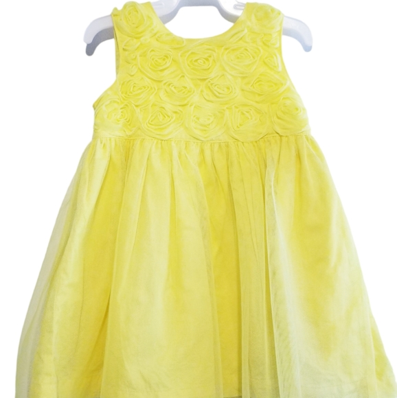 Carter's Yellow Rosette Dress Size 12M - Picture 4 of 10